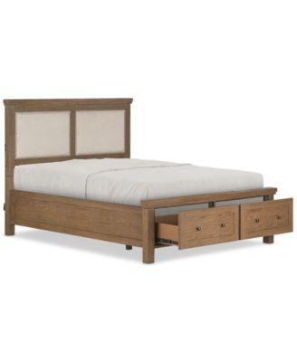 Alverton King Upholstered Storage Bed, Created for Macy's