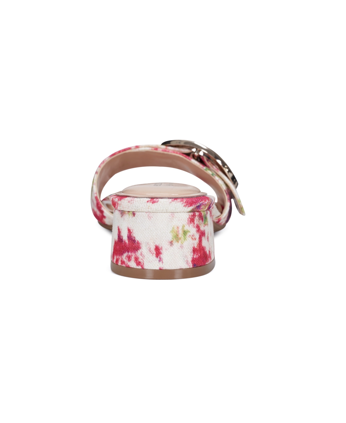 Shop Easy Spirit Women's Roxana Eflex Buckle Block Heel Sandals In Pink Watercolor Floral
