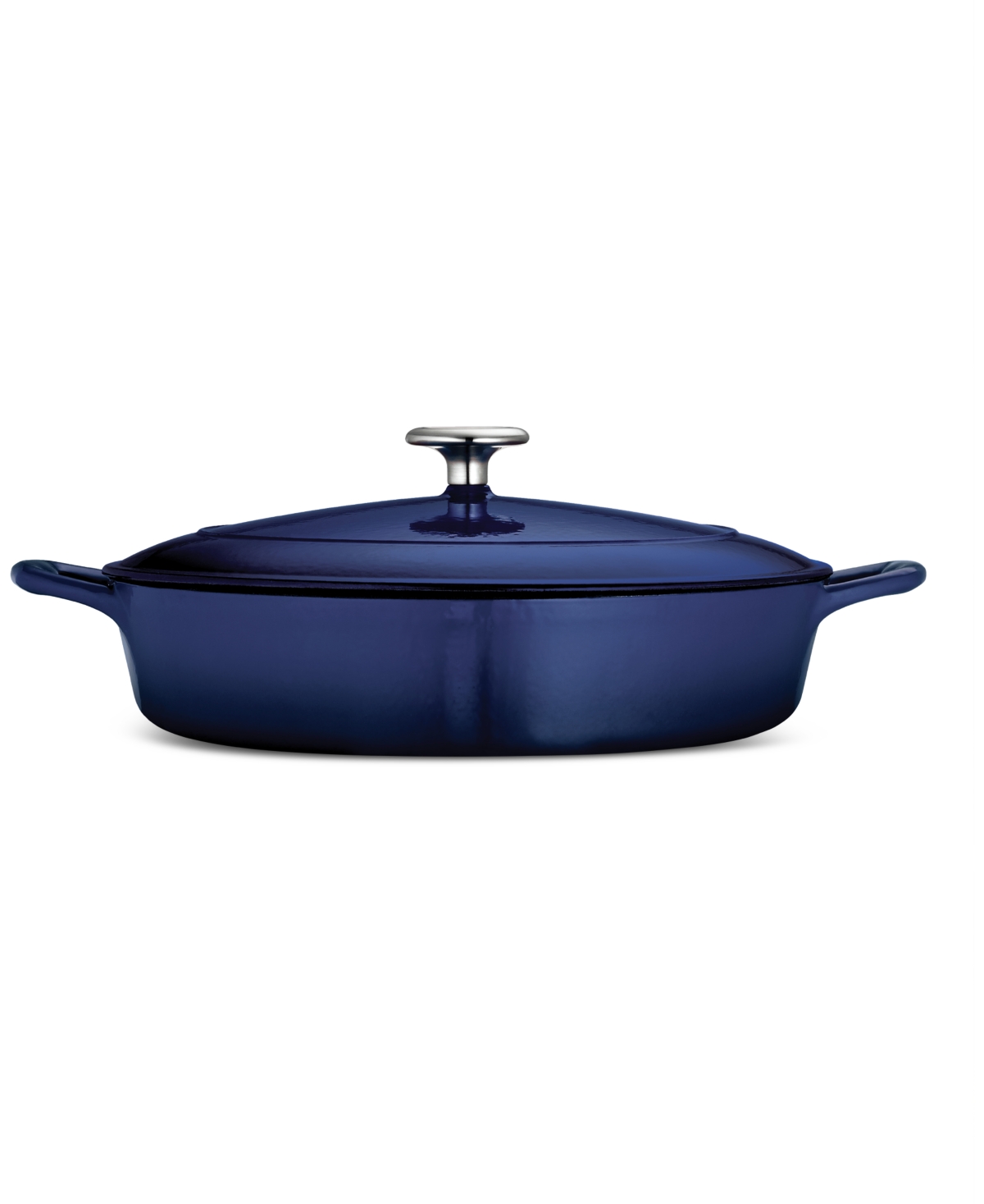 Tramontina Tramotina Enameled Cast Iron 4-qt. Covered Braiser In Navy