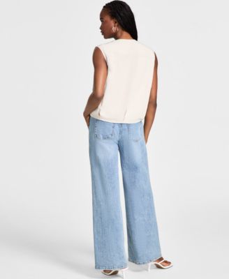 Women's Bubble-Hem Cargo Vest, Exclusively at Macy's