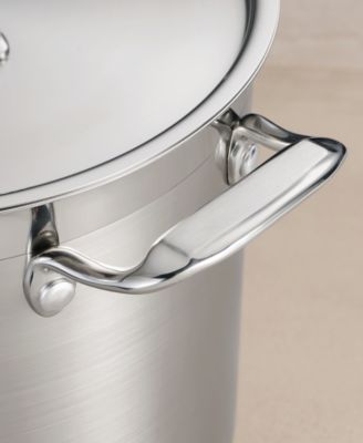 Tri-Ply Clad Stainless Steel 12-Qt Covered Stock Pot