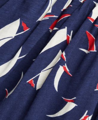 Baby Girls Sailboat-Print Jersey Dress