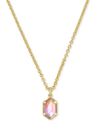 14k Gold-Plated Hallie Short 18" Pendant Necklace