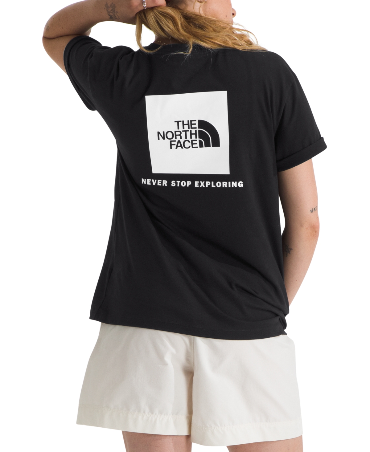 Shop The North Face Women's Short-sleeve Core Box Nse Tee In Tnf Black,tnf White