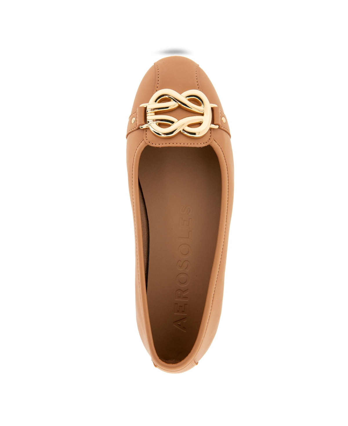 AEROSOLES WOMEN'S BIG-BET ROUND TOE BALLET FLATS 
