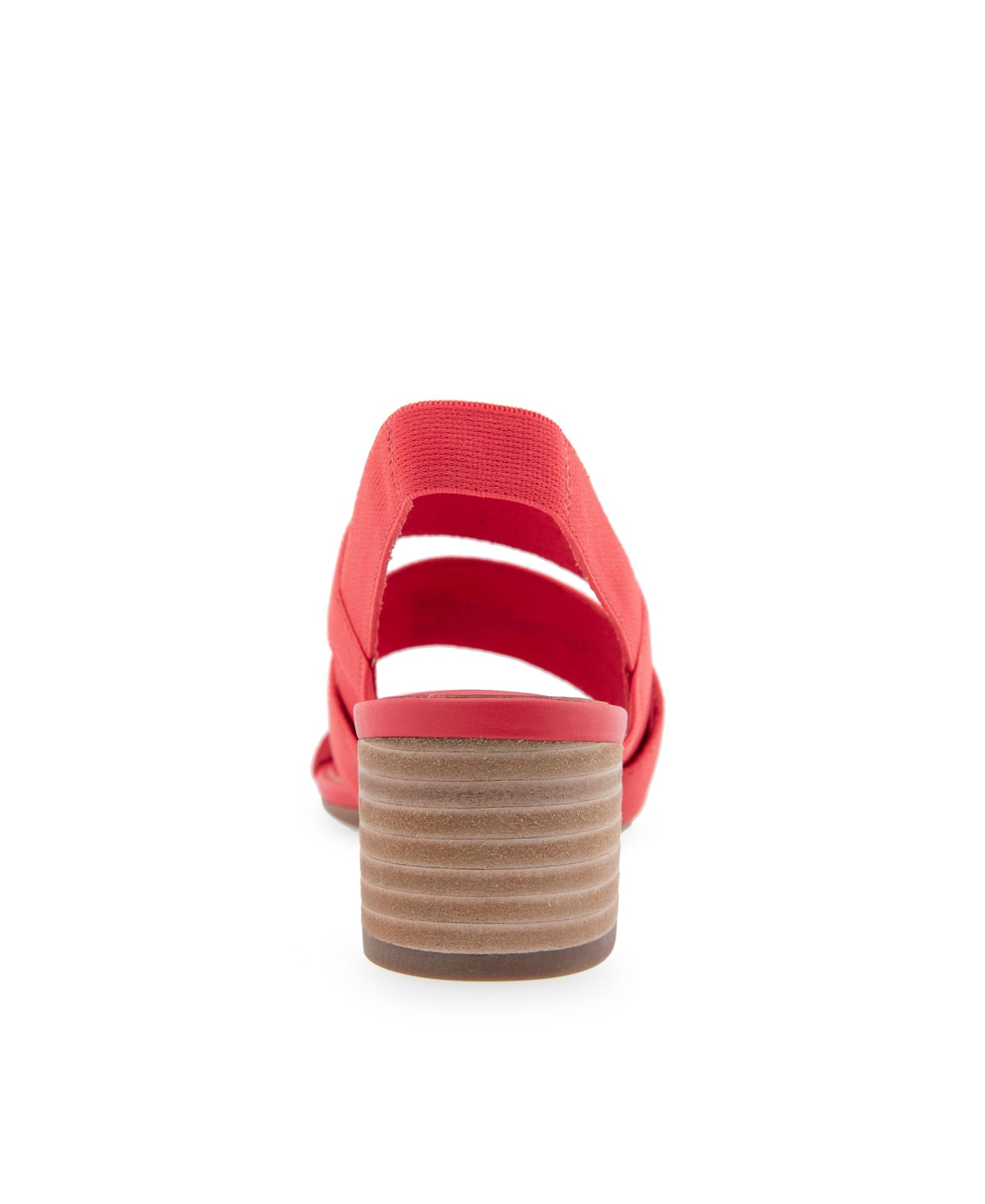Shop Aerosoles Women's Chara Round Toe Slingback Sandals In Coral Elastic Fabric