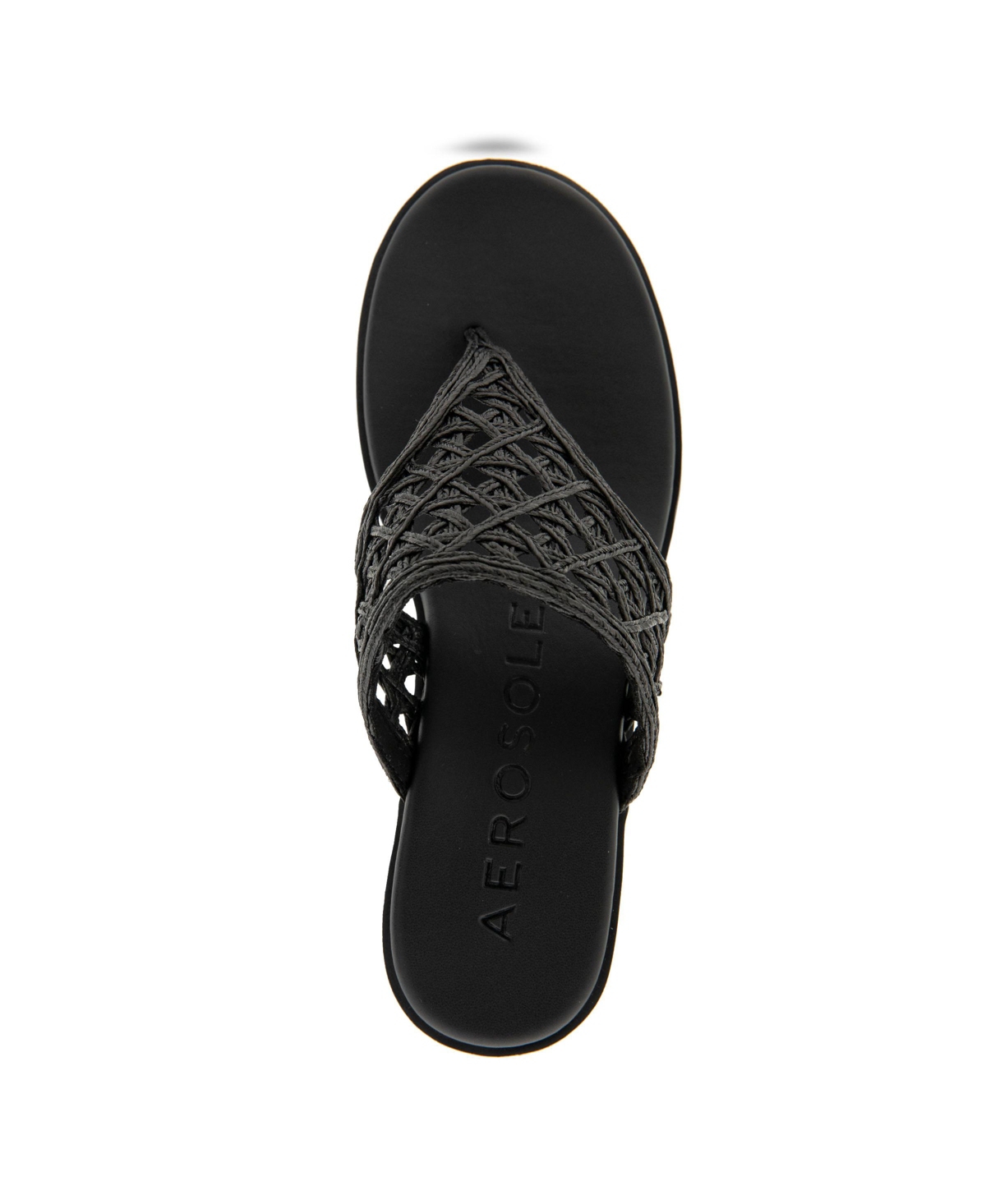 AEROSOLES WOMEN'S IVIE ROUND TOE WEDGE SANDALS 