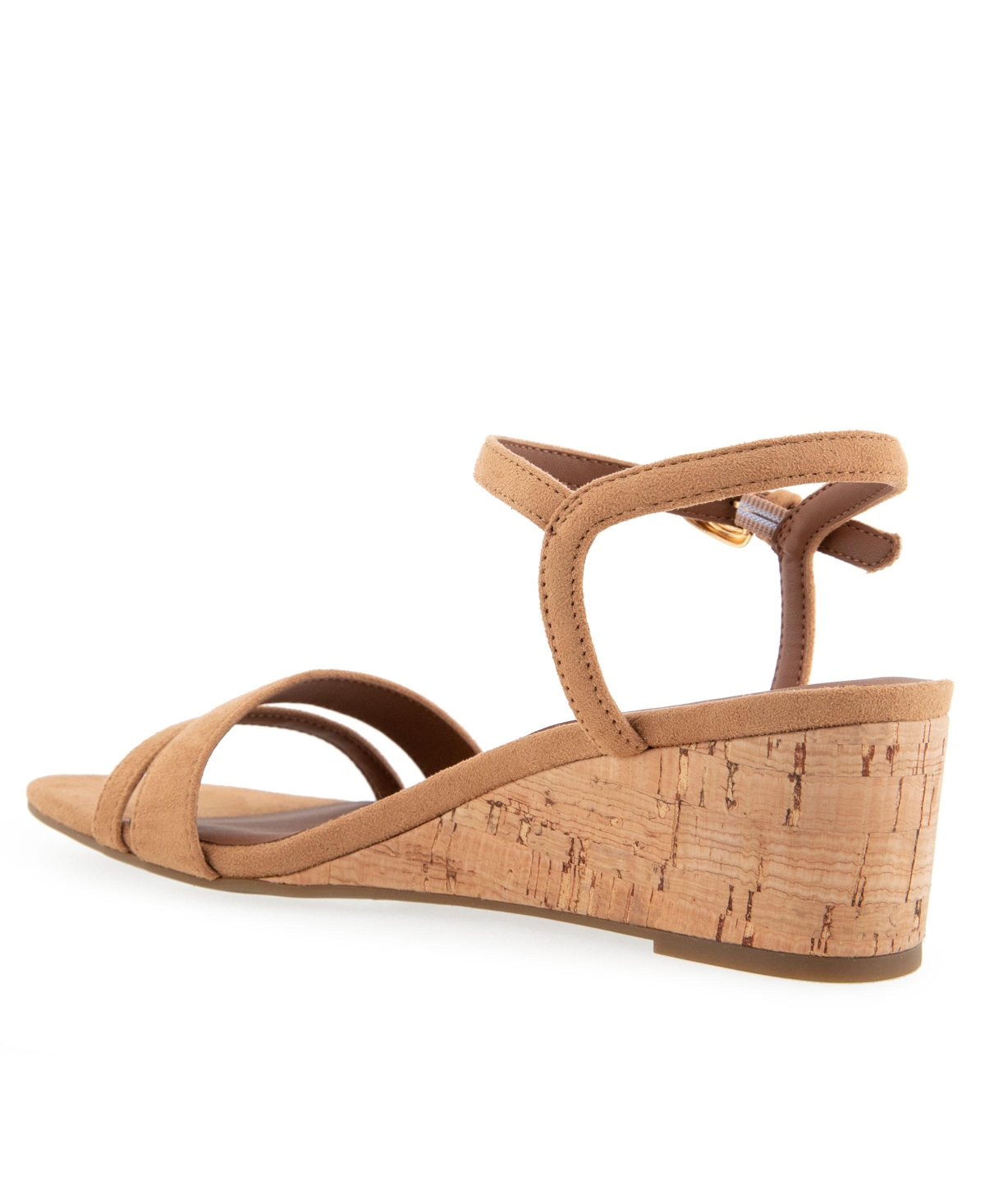 AEROSOLES WOMEN'S WITT ROUND TOE WEDGE SANDALS 