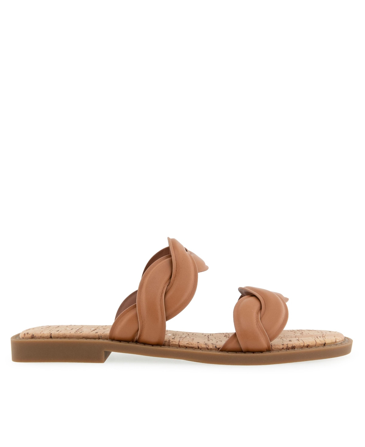 AEROSOLES WOMEN'S COLETTE ROUND TOE SLIDE SANDALS 