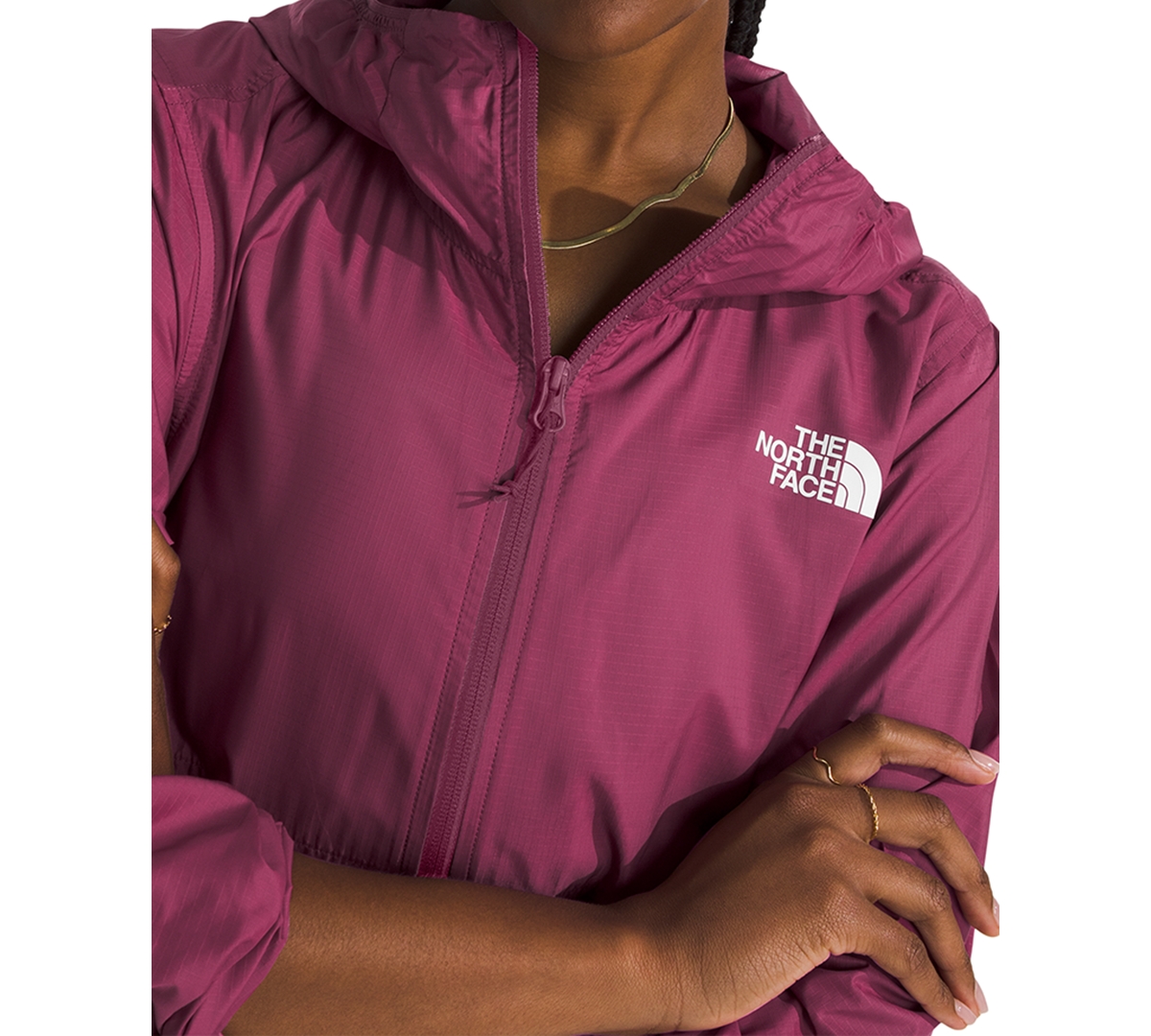 Shop The North Face Women's Tnf Cyclone Wind Jacket In Cyber Berry
