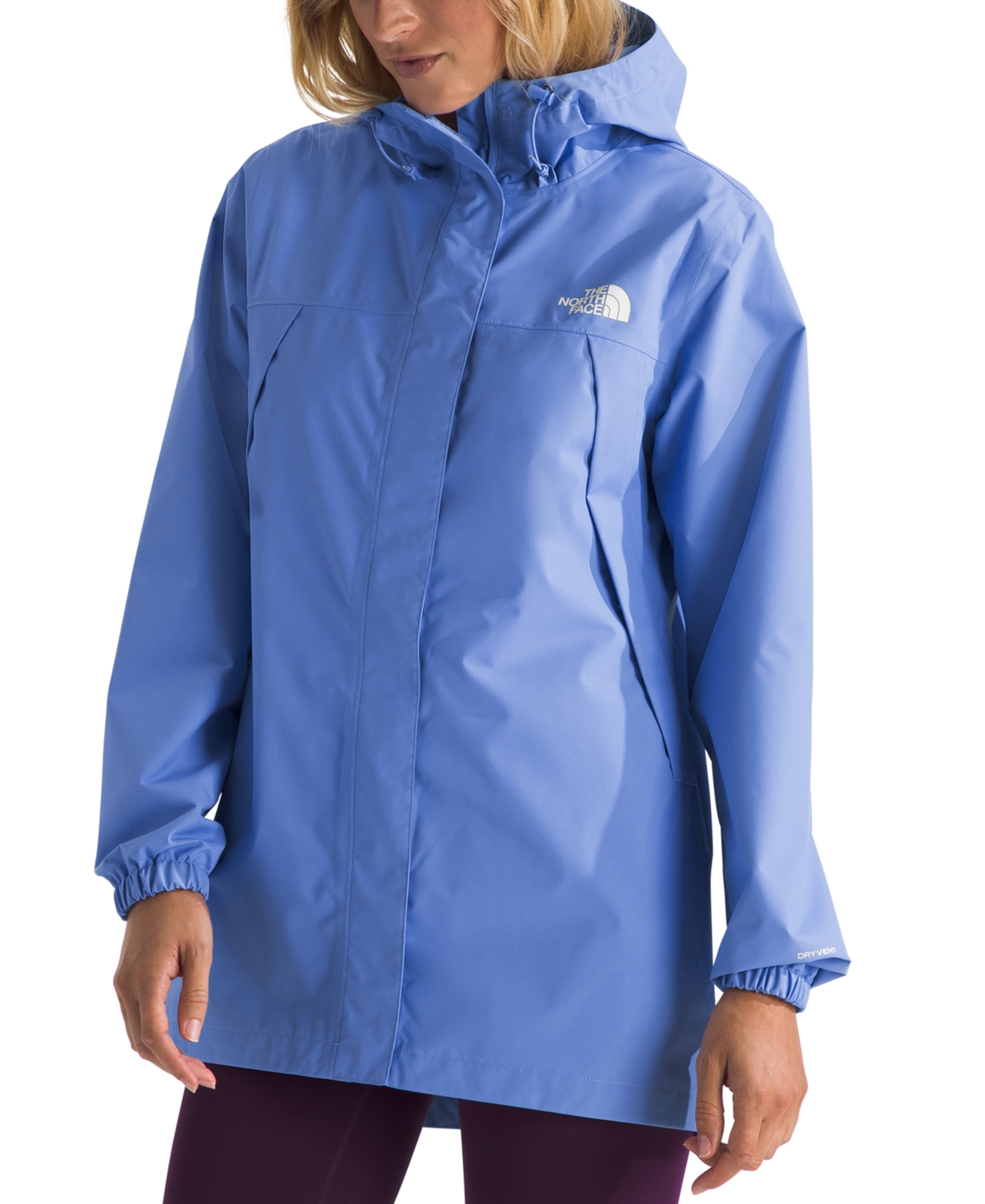The North Face Antora Waterproof Hooded Rain Jacket In Blue
