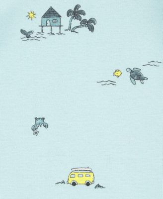 Baby Boys Cotton Short-Sleeve Bodysuits, Pack of 5