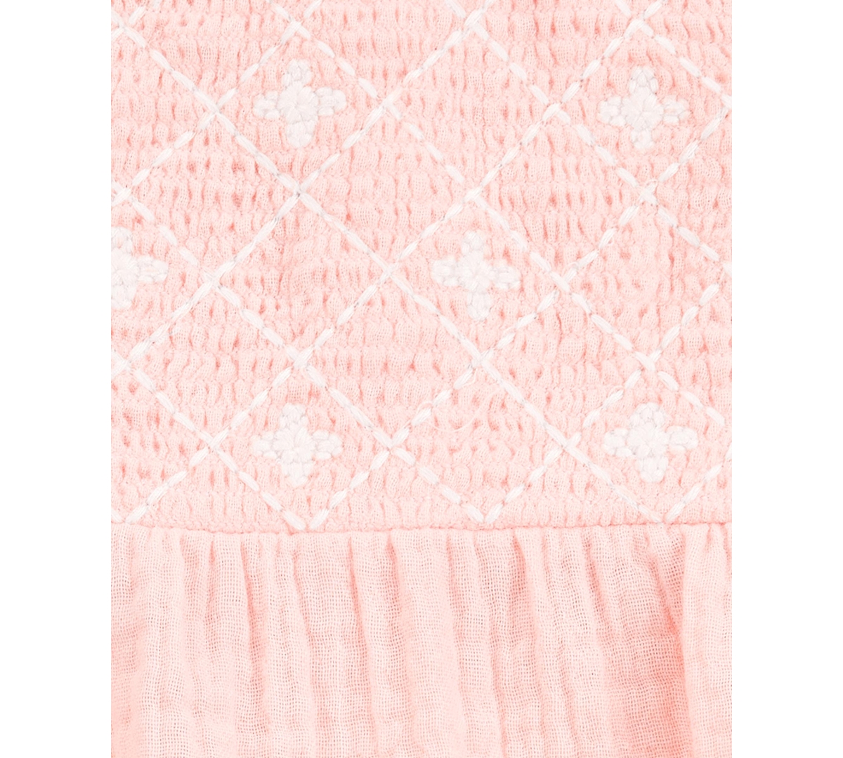 Carter's Baby Girls Cotton Gauze Jumpsuit In Pink