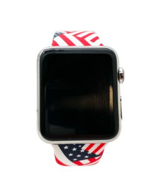 American Flag Printed Silicone Apple Watch Band