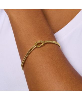 Love Knot Bracelet in 14K Gold-Plated Brass