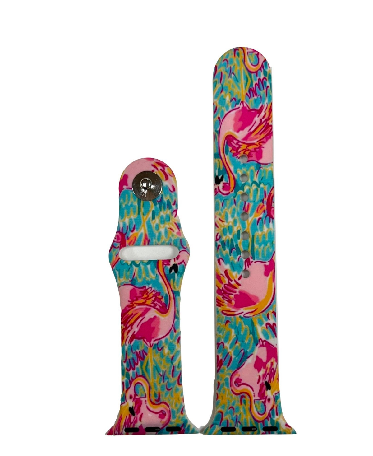 Olivia Pratt Flamingo Printed Silicone Apple Watch Bands