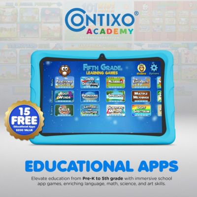 K103 10 in. Kids Tablet Android 13, 32GB with Epic! and Lingokids, includes Kid-Proof Case with Kickstand