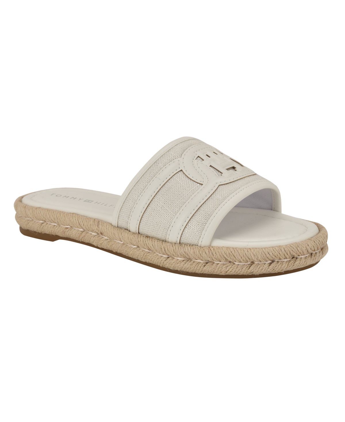 TOMMY HILFIGER WOMEN'S HADJEA ESPADRILLE SLIP-ON FLAT SANDALS 