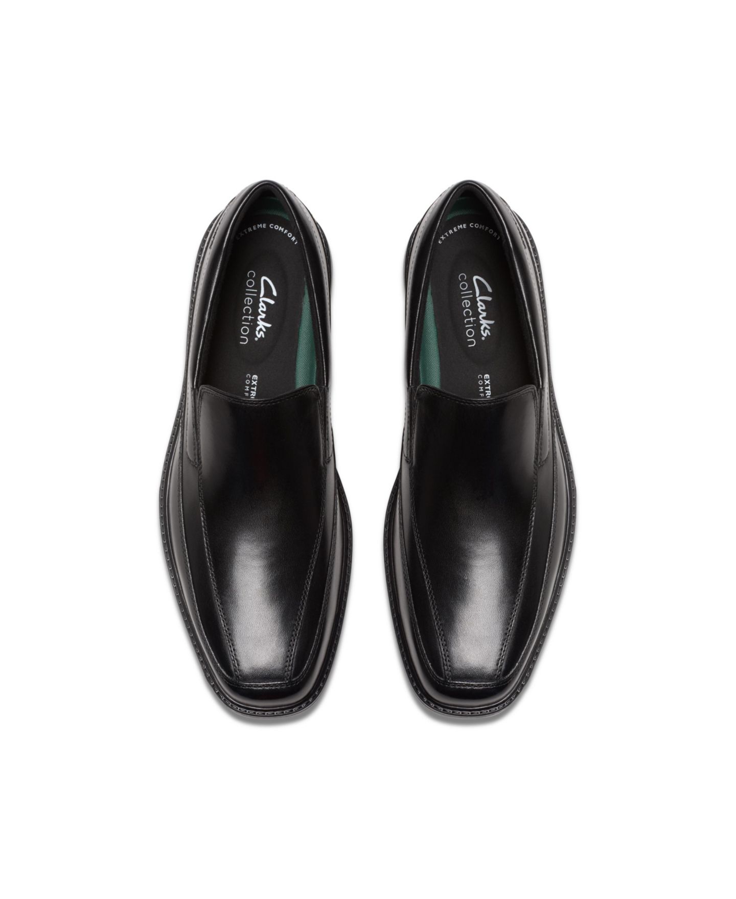 Мужские туфли Clarks Collection Cosgrove Free Leather Dress Loafer, цвет: Чёрный кожаный — фото 3