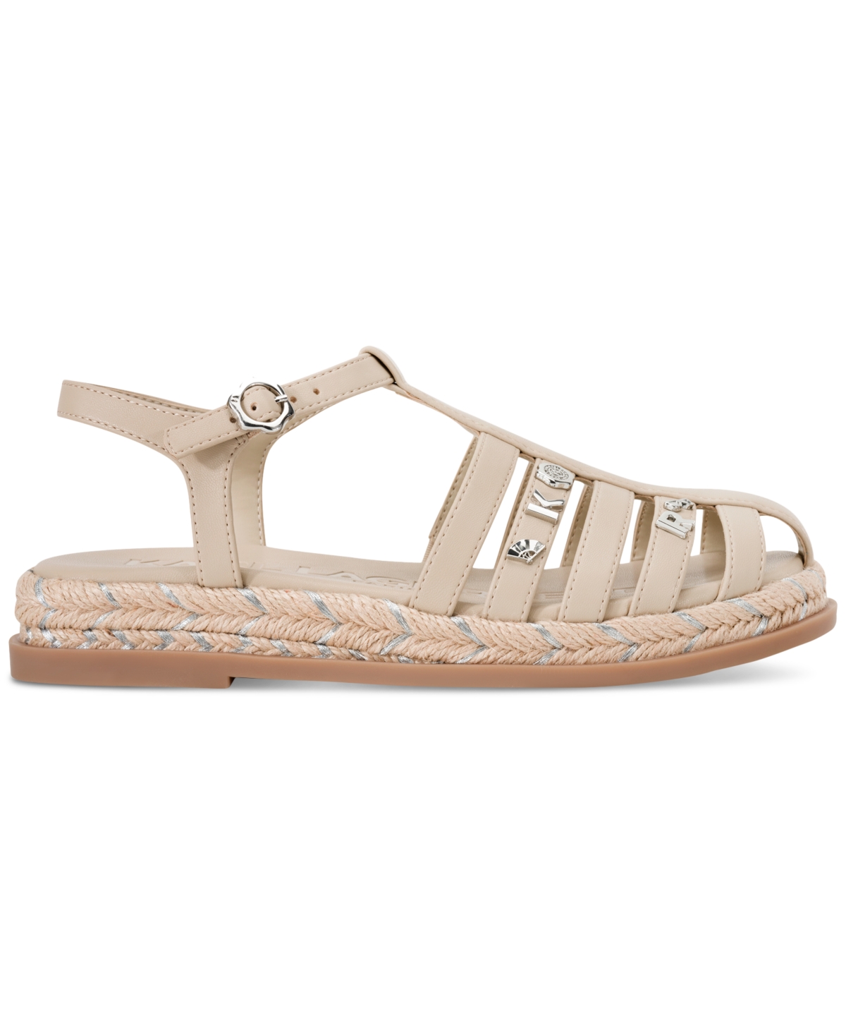 Karl Lagerfeld Paris Chaselyn Fisherman Sandal In Dusty Nude