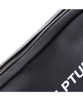  Block Pouch Shoulder Bag Printed Leather