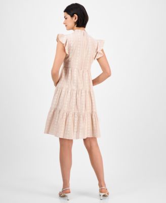 Women's Cotton Embroidered Shift Dress