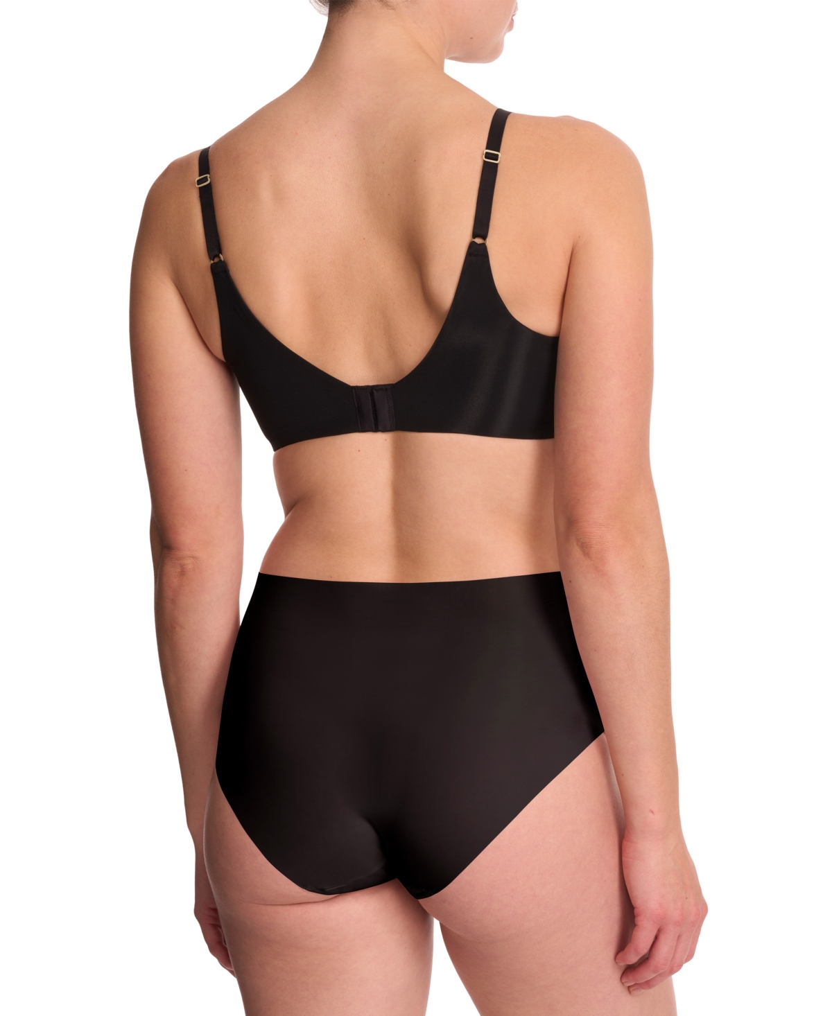 Shop Natori Women's Cloud Comfort Back-smoothing T-shirt Bra, 731338 In Black