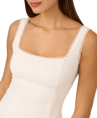 by Adrianna Papell Women's Scalloped-Trim Fit & Flare Dress