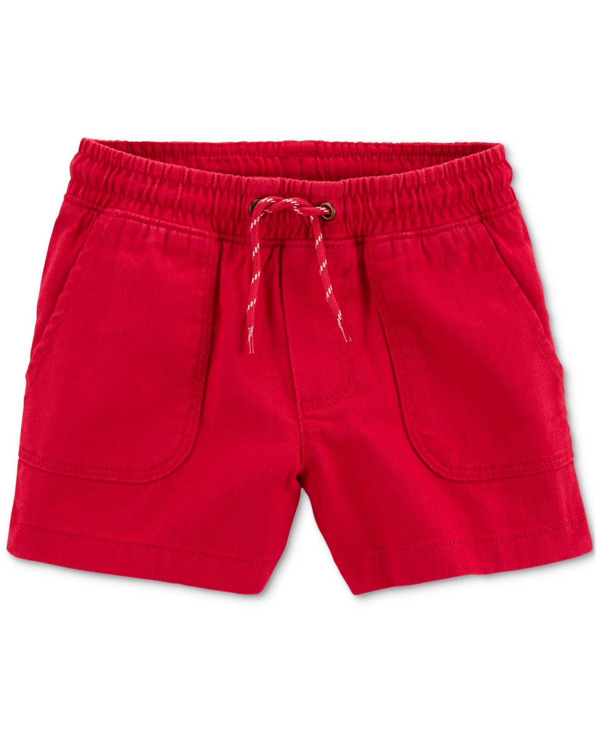 Carter's Toddler Boys Pull-on Cotton Shorts In Red
