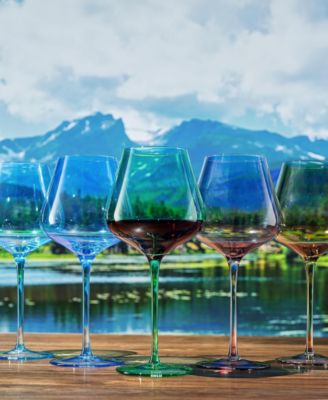 Colors of The Rocky Mountains Wine Glasses, Set of 5