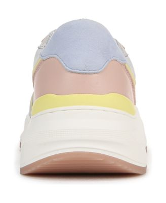 Women's Blossom Round Toe Lace Up Wedge Sneakers