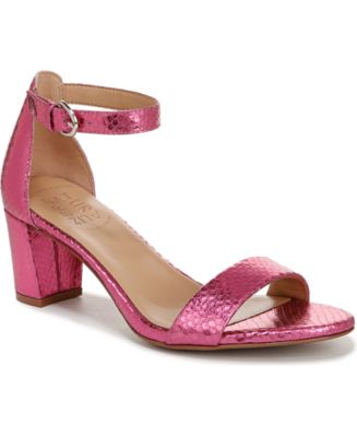 Naturalizer Women's Vera Dress Sandal, Pink, 7M, Leather