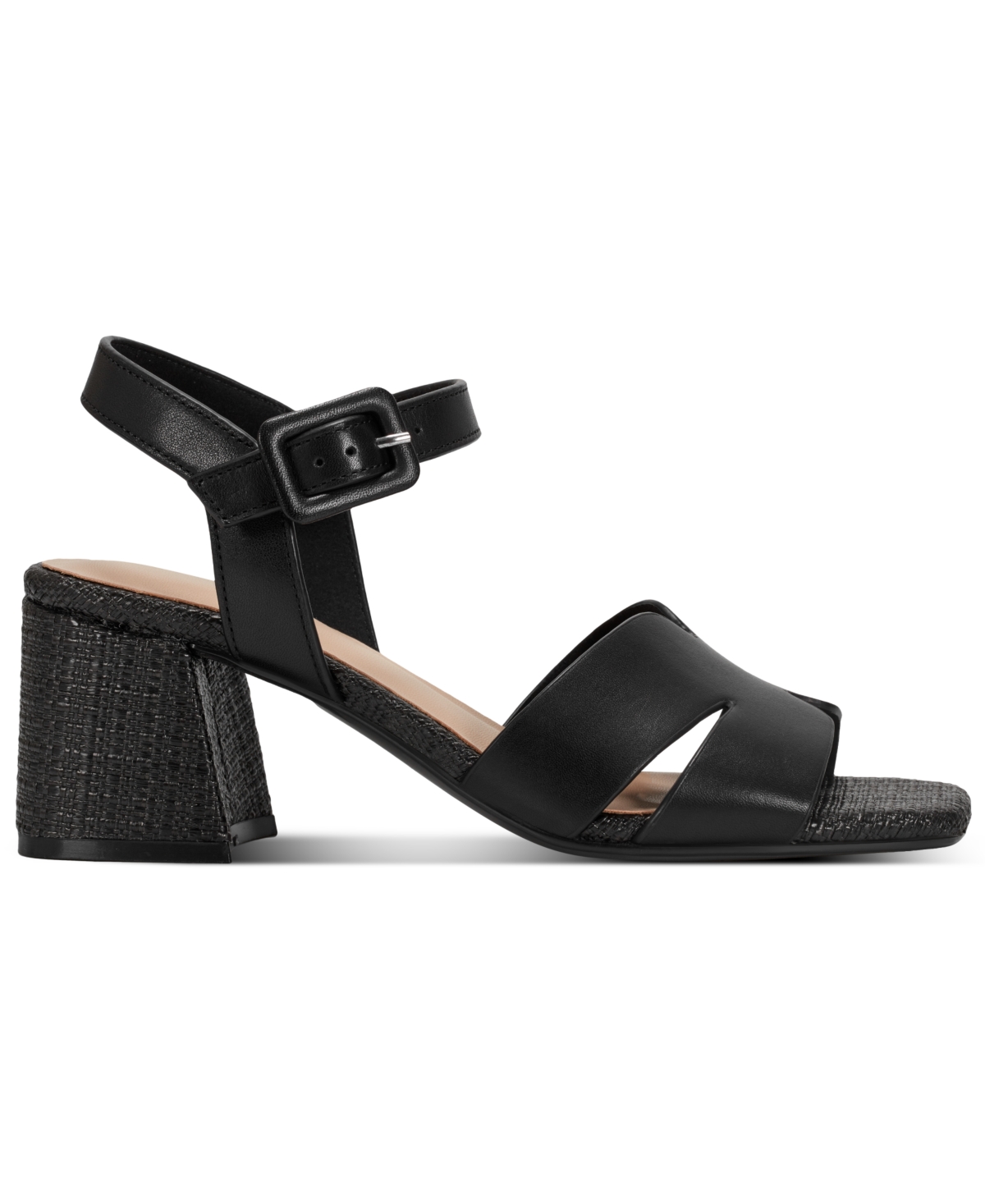 Shop Rockport Women's Georje Open Toe Dress Sandals In Black Leather