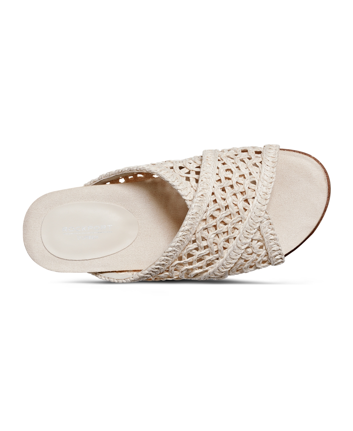 Shop Rockport Women's Zora Open Toe Casual Flat Sandals In Ivory