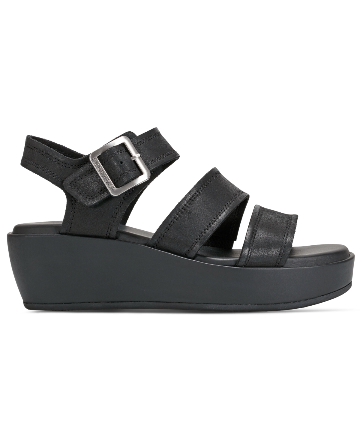 ROCKPORT WOMEN'S ANALA STRAPPY OPEN TOE CASUAL WEDGE SANDALS 