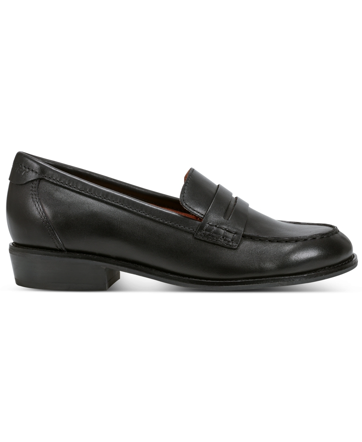 Shop Rockport Women's Elisea Round Toe Casual Loafers In Black Leather