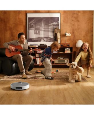 Saros 10 Robot Vacuum and Mop, 3.14 inches Ultra Thin Design, Auto Mop Detachment, 0% Hair Tangling, 22,000 Pa Suction Power and 10-in-1 Dock