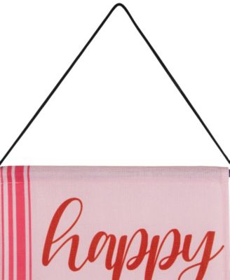 "Welcome" and "Happy Valentine's Day" Outdoor Door Banners, 71"