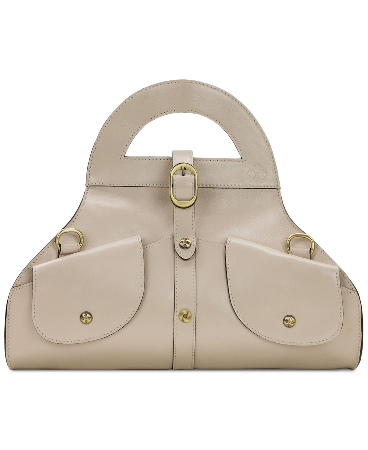 Patricia Nash Anniversary Milania Extra-large Leather Satchel In Chalk White