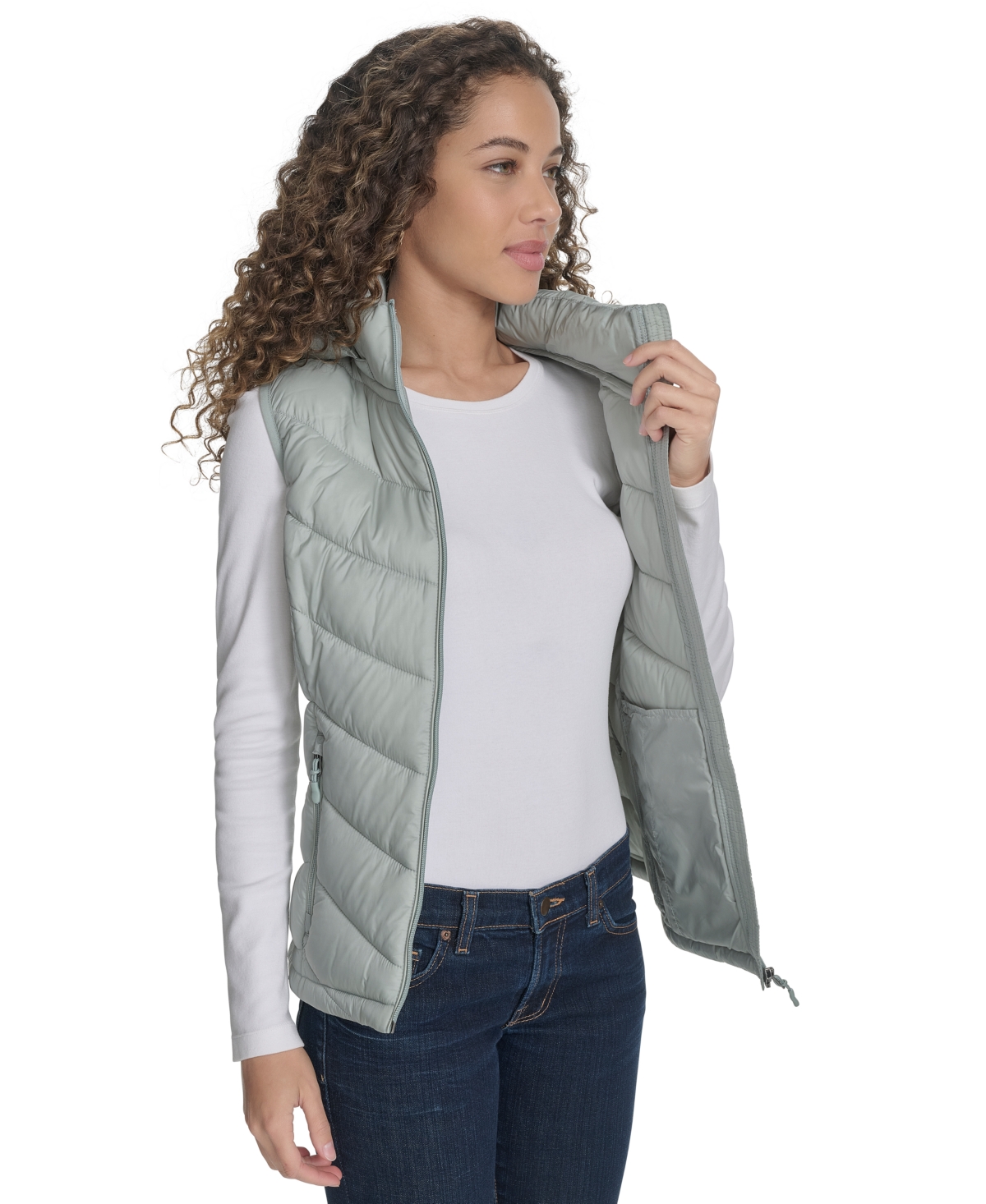 CHARTER CLUB WOMEN'S PACKABLE HOODED PUFFER VEST, CREATED FOR MACY'S 