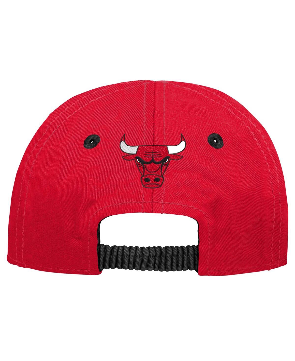 Outerstuff Baby Boys And Girls Red Chicago Bulls My First Tail Sweep Slouch Flex Hat In Red