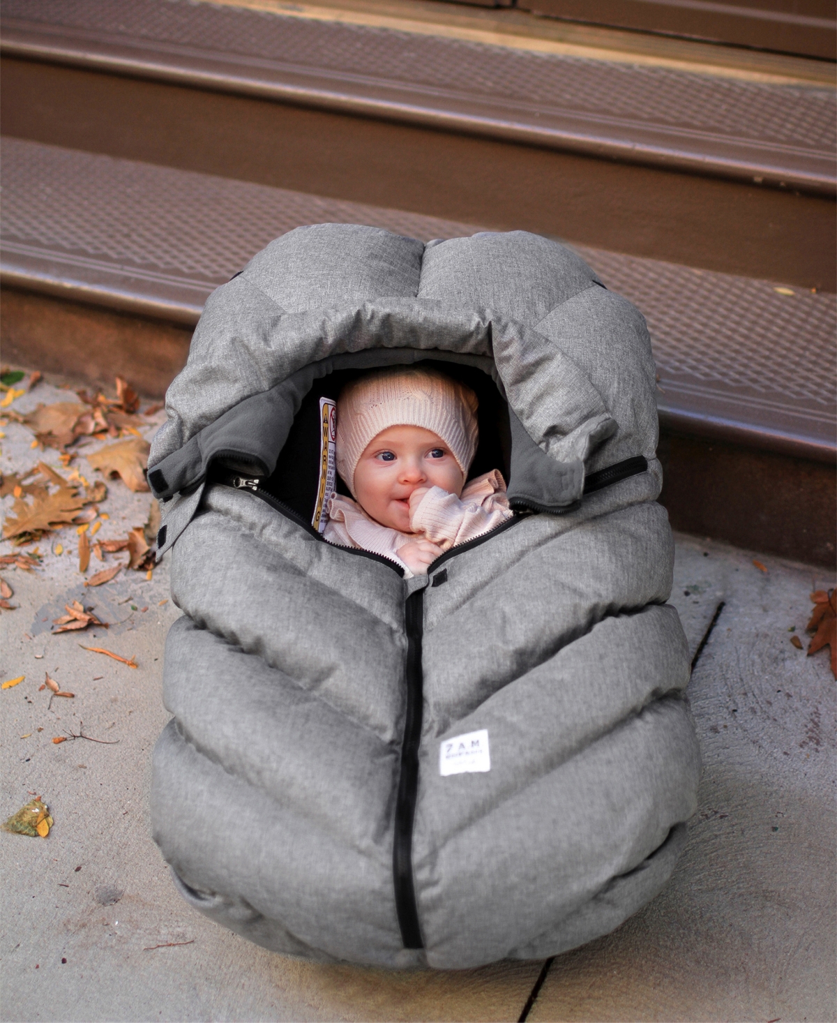 7am Enfant Baby Cocoon Car Seat In Heather Gray