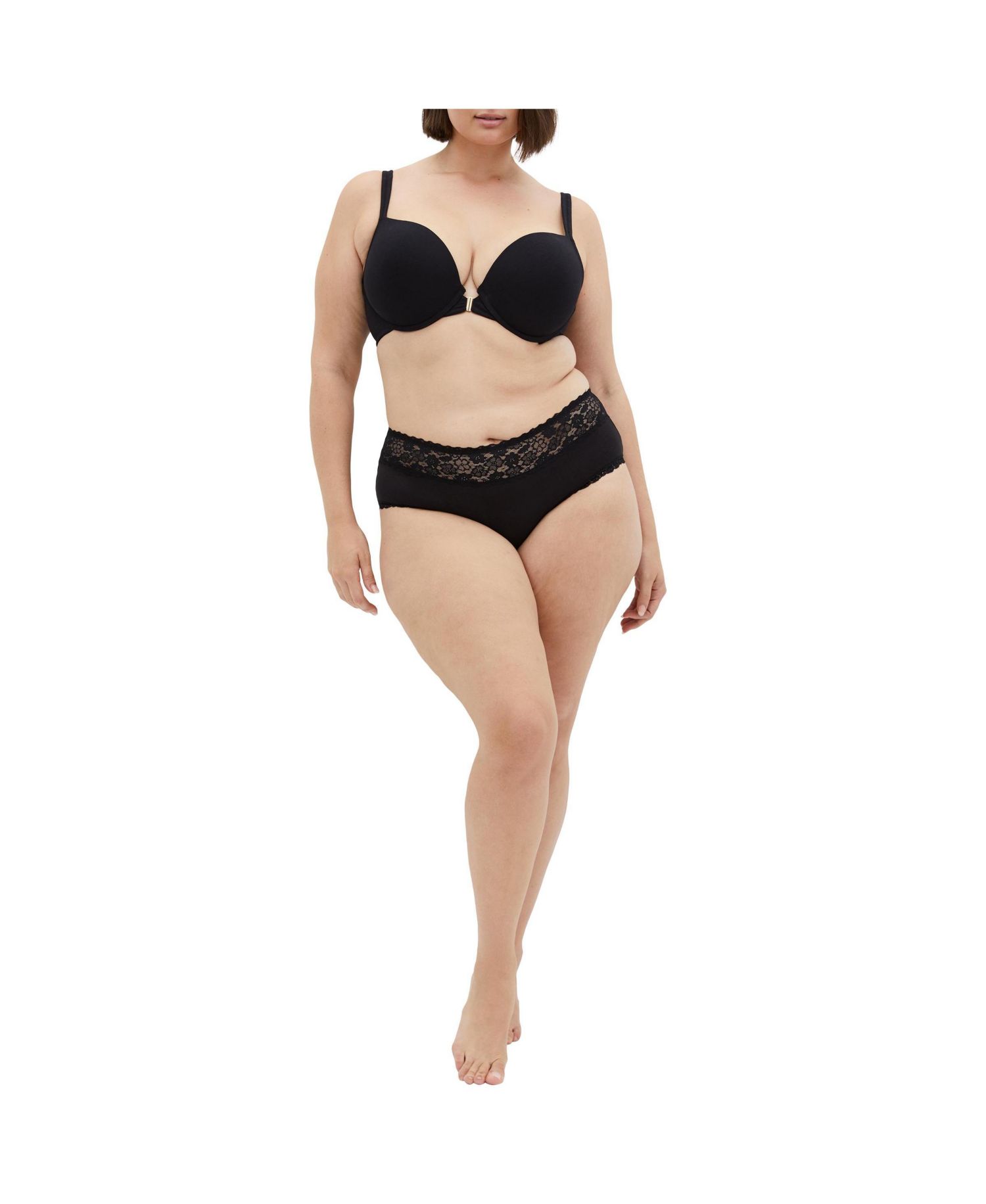 Women's Smooth & Chic Front Close Cotton Push Up Bra