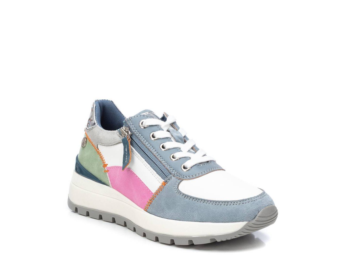 Женские кроссовки XTI Casual Sneakers Refresh Collection with Side Zipper, цвет: Разноцветный — фото 1