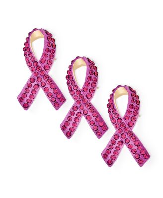 Cancer Awareness Brooch Pin Multi Color Crystal Enamel Support Symbol Jewelry