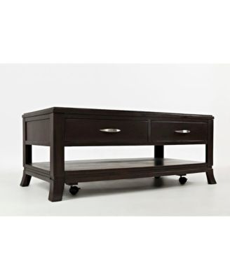 Downtown Contemporary 48" Coffee Table, Dark Merlot