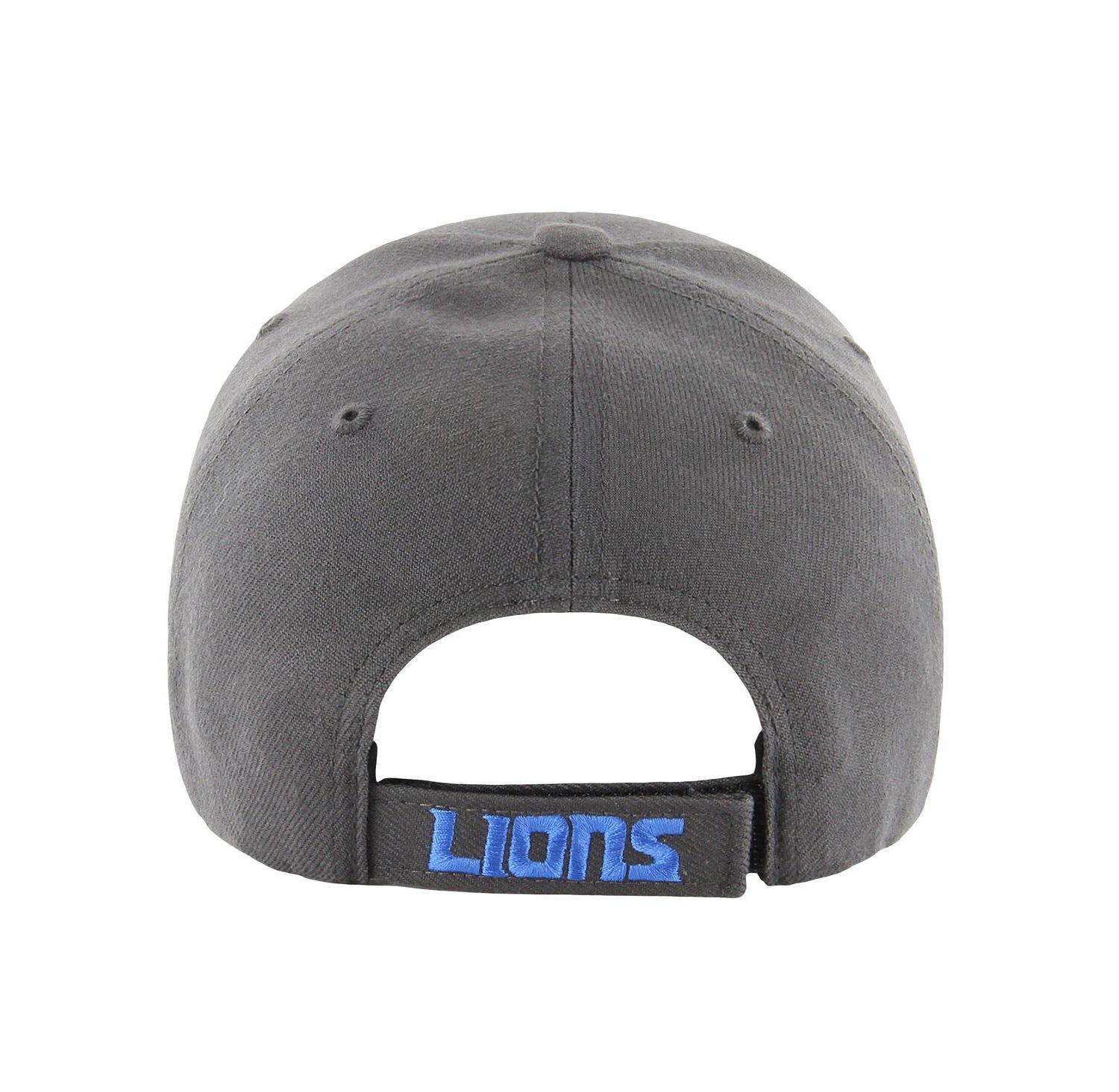 Men's Charcoal Detroit Lions MVP Adjustable Hat