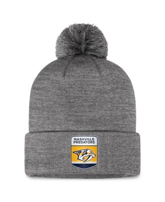 Fanatics Men's Gray Nashville Predators Authentic Pro Home Ice Cuffed ...