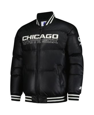 Men's Black Chicago White Sox Full-Zip Leather Jacket