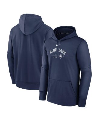 Nike - Men's Navy Toronto Blue Jays Authentic Collection Practice Performance Pullover Hoodie